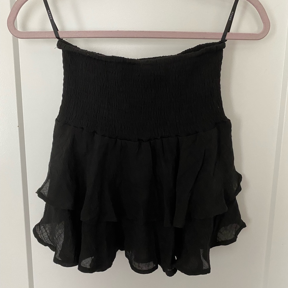 Shein smocked skirt